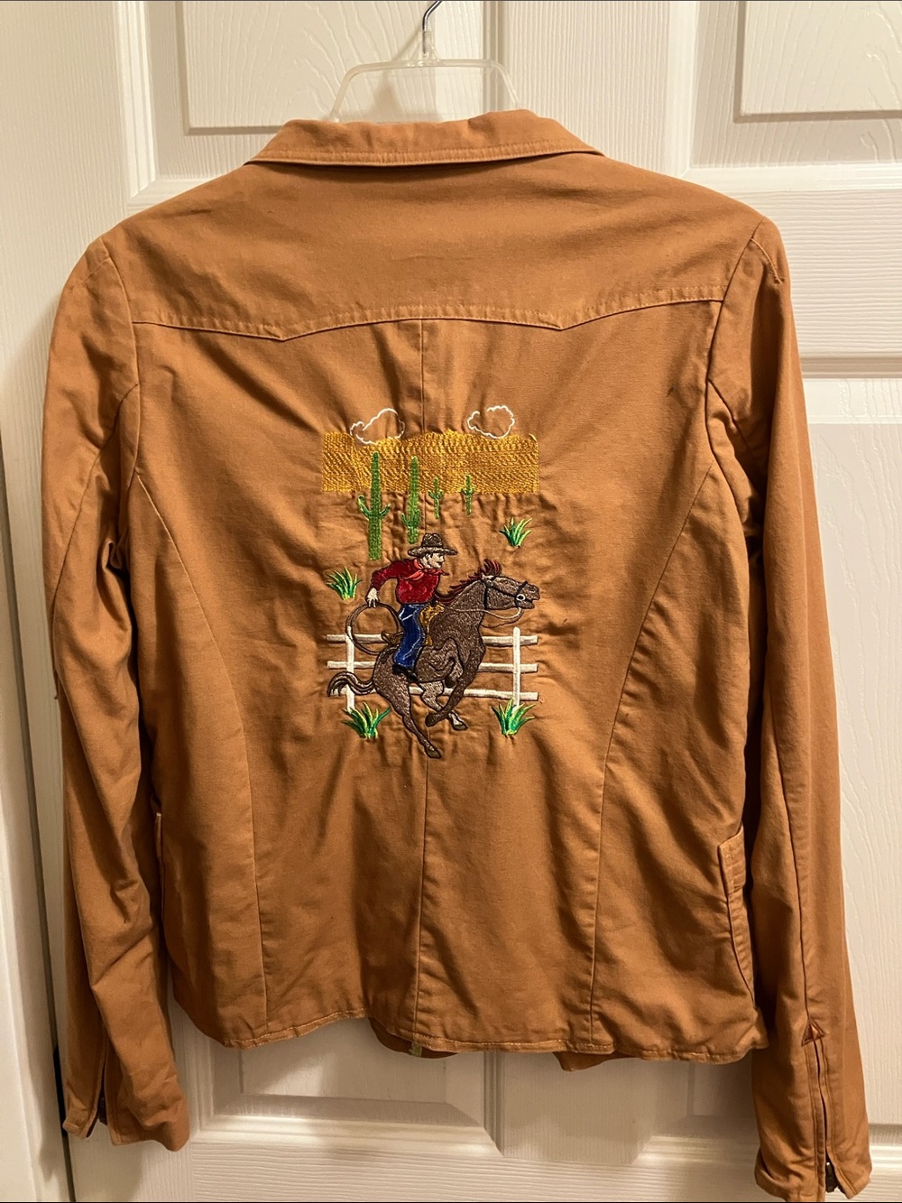 Cruel Girl Tan Embroidered Western Jacket